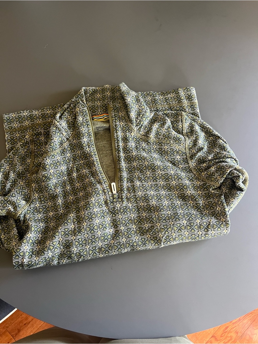 Smart-wool Quarter-Zip Sweater in Olive medium women’s